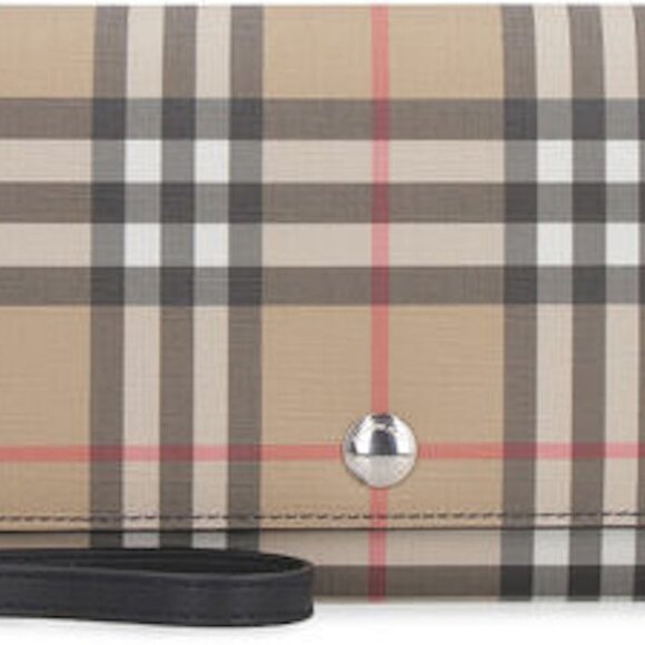 NWT BURBERRY HOUSE CHECK HANNAH CROSSBODY BAG CLUTCH - Picture 4 of 10